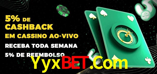Promoções do cassino ao Vivo Yyxbet.Com